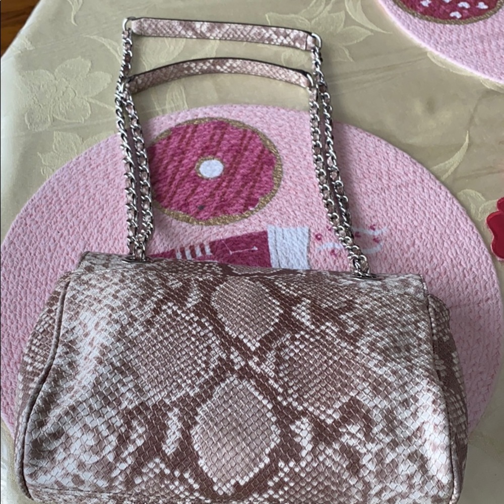 Mk Pocket Book Python Snake Brown Beige - image 3